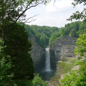 View of the 217-foot high Taughannock Falls from the Overlook