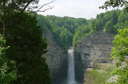 View of the 217-foot high Taughannock Falls from the Overlook